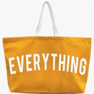 Yellow‎ Everything Large Canvas Everyday Travel Beach & Weekender Carryall Bag